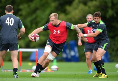 040815 - Wales Rugby Training -Dominic Day during training