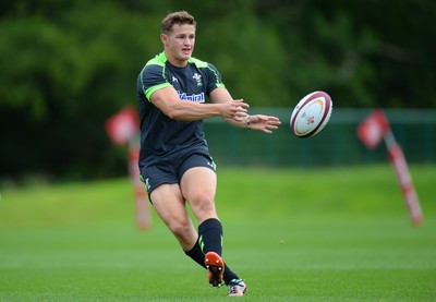 040815 - Wales Rugby Training -Hallam Amos during training