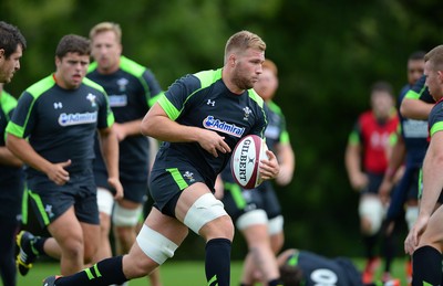 040815 - Wales Rugby Training -Ross Moriarty during training