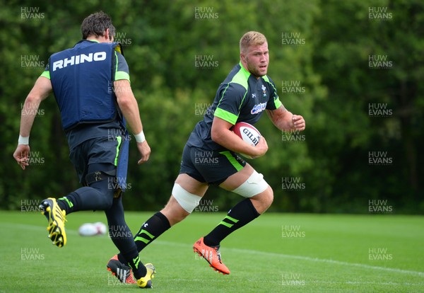 040815 - Wales Rugby Training -Ross Moriarty during training