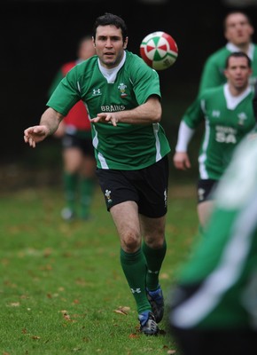04.11.08 - Wales Rugby Training - Stephen Jones in action during training. 