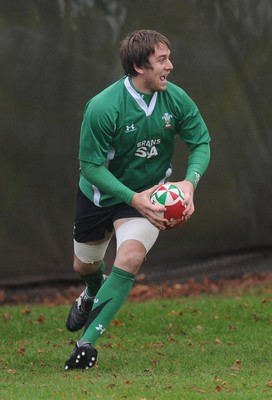 04.11.08 - Wales Rugby Captain Ryan Jones at a training session ahead of his sides clash against South Africa 