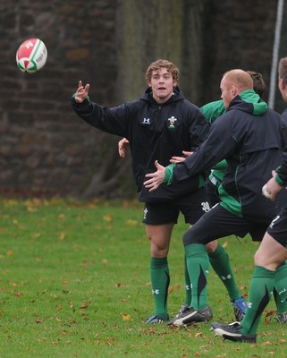 04.11.08 - Wales Rugby New cap Leigh Halfpenny at a training session ahead of his sides clash against South Africa 