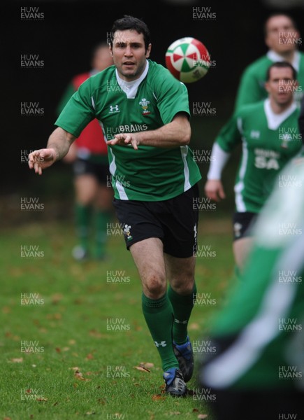 04.11.08 - Wales Rugby Training - Stephen Jones in action during training. 
