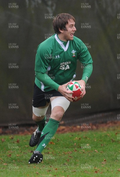 04.11.08 - Wales Rugby Captain Ryan Jones at a training session ahead of his sides clash against South Africa 