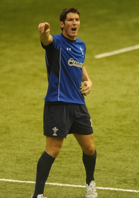 04.11.10 - Wales Rugby Training - James Hook during training. 