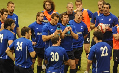 04.11.10 - Wales Rugby Training - Sam Warburton during training. 