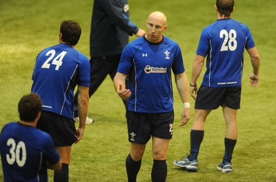 04.11.10 - Wales Rugby Training - Tom Shanklin during training. 