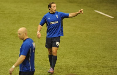 04.11.10 - Wales Rugby Training - Will Harries during training. 