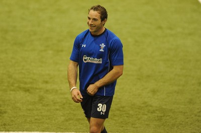04.11.10 - Wales Rugby Training - Will Harries during training. 