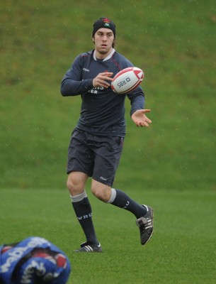 05.02.08 - Wales Rugby Training - Ryan Jones in action during training 