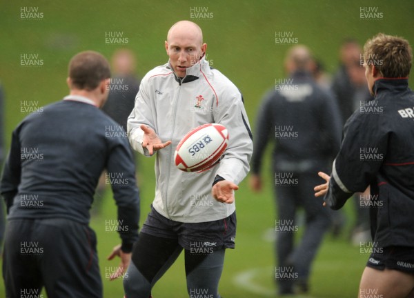 05.02.08 - Wales Rugby Training - Tom Shanklin in action during training 