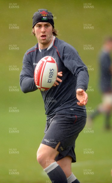 05.02.08 - Wales Rugby Training - Ryan Jones in action during training 