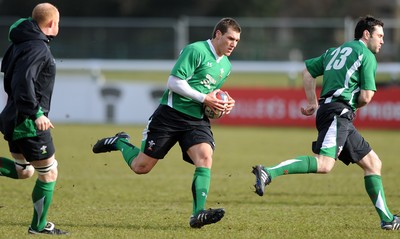 05.02.10 - Wales Rugby Training -  Tom James. 