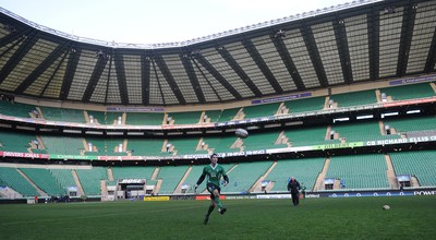 05.02.10 - Wales Rugby Training -  James Hook during kicking training. 