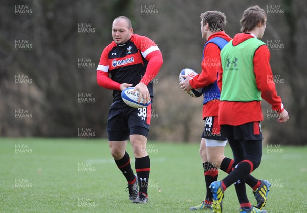 050213 - Wales Rugby Training -Craig Mitchell during training