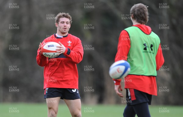 050213 - Wales Rugby Training -Leigh Halfpenny during training