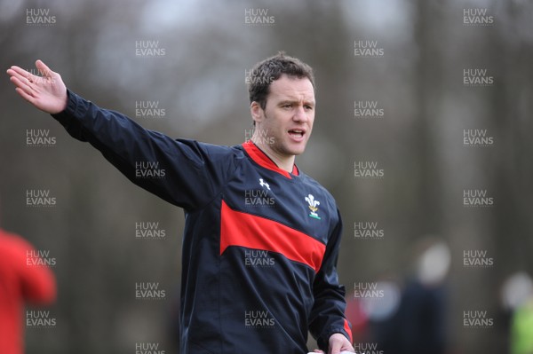 050213 - Wales Rugby Training -Wales coach Mark Jones during training