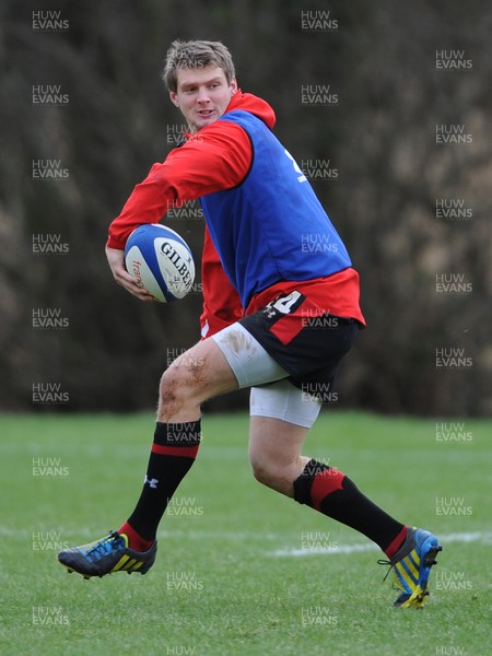 050213 - Wales Rugby Training -Dan Biggar during training