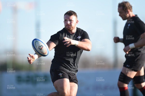 050219 - Wales Rugby Training - Dillon Lewis during training