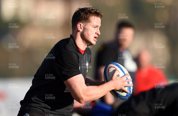 050219 - Wales Rugby Training - Hallam Amos during training