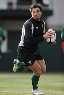 05.03.09 - Wales Rugby Training - Gavin Henson in action during training. 