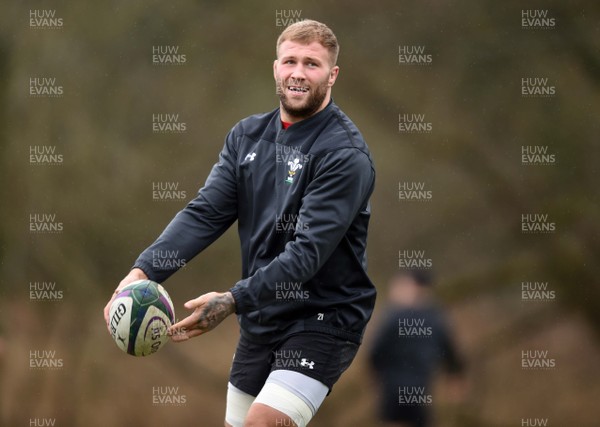 050319 - Wales Rugby Training - Ross Moriarty during training