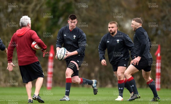 050319 - Wales Rugby Training - Adam Beard during training
