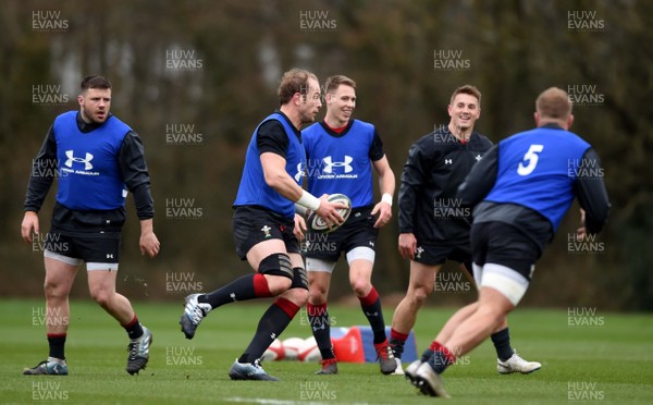 050319 - Wales Rugby Training - Alun Wyn Jones during training