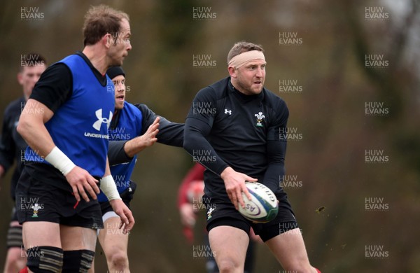 050319 - Wales Rugby Training - Hadleigh Parkes during training