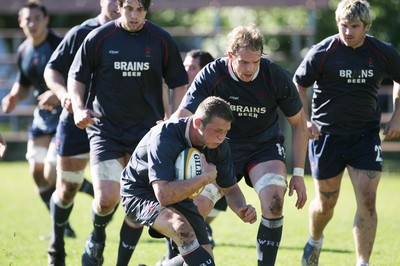 05.06.08 Wales rugby in S.Africa... Wales Dafydd Jones in training at Bishop School in Cape Town.   
