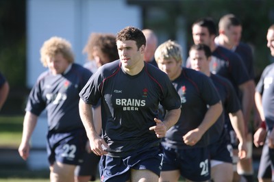 05.06.08 Wales rugby in S.Africa... Wales Jamie Roberts training at Bishop School in Cape Town.   