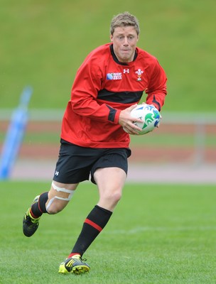 05.10.11 - Wales Rugby Training - Rhys Priestland during training. 