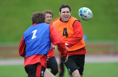 05.10.11 - Wales Rugby Training - Stephen Jones during training. 