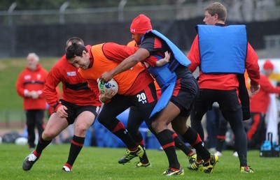05.10.11 - Wales Rugby Training - Stephen Jones during training. 