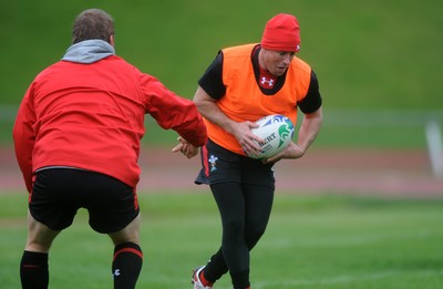 05.10.11 - Wales Rugby Training - Shane Williams during training. 