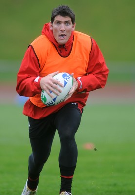 05.10.11 - Wales Rugby Training - James Hook during training. 