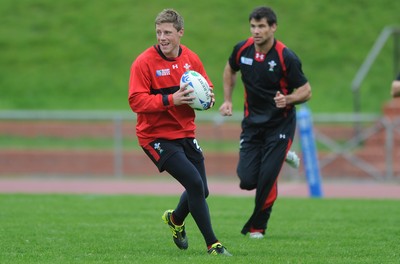 05.10.11 - Wales Rugby Training - Rhys Priestland during training. 