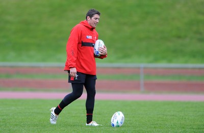 05.10.11 - Wales Rugby Training - James Hook during training. 