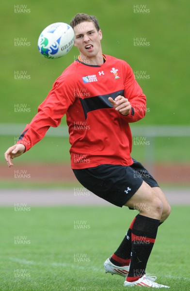 05.10.11 - Wales Rugby Training - George North during training. 