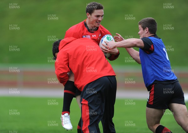 05.10.11 - Wales Rugby Training - George North during training. 