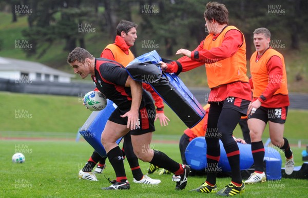 05.10.11 - Wales Rugby Training - Huw Bennett during training. 