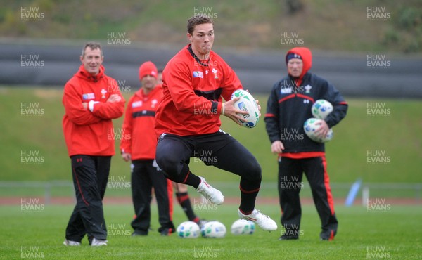 05.10.11 - Wales Rugby Training - George North during training. 