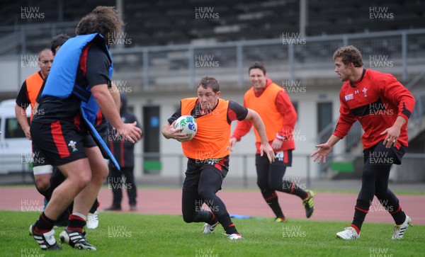 05.10.11 - Wales Rugby Training - Shane Williams during training. 