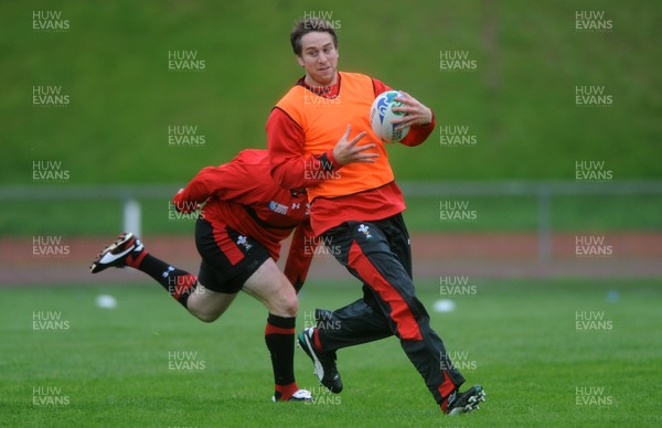 05.10.11 - Wales Rugby Training - Ryan Jones during training. 