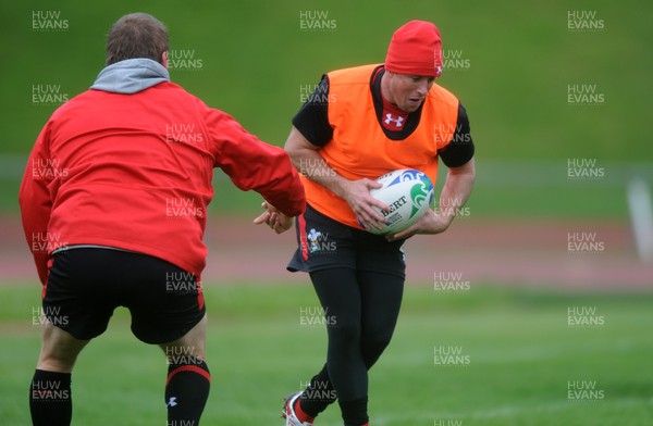 05.10.11 - Wales Rugby Training - Shane Williams during training. 