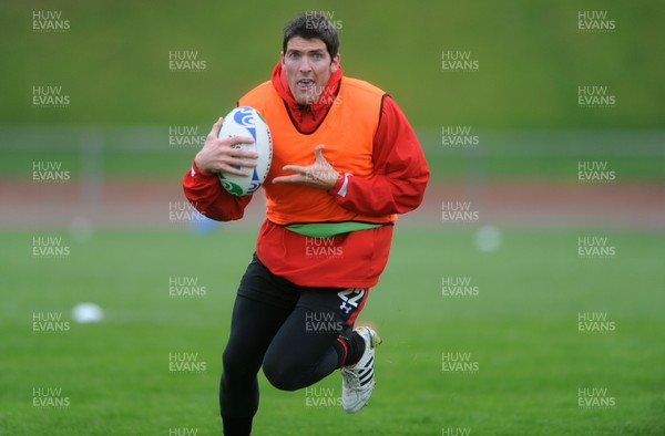 05.10.11 - Wales Rugby Training - James Hook during training. 