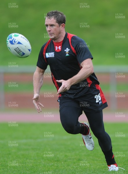 05.10.11 - Wales Rugby Training - Shane Williams during training. 