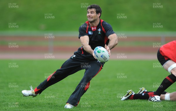 05.10.11 - Wales Rugby Training - Mike Phillips during training. 