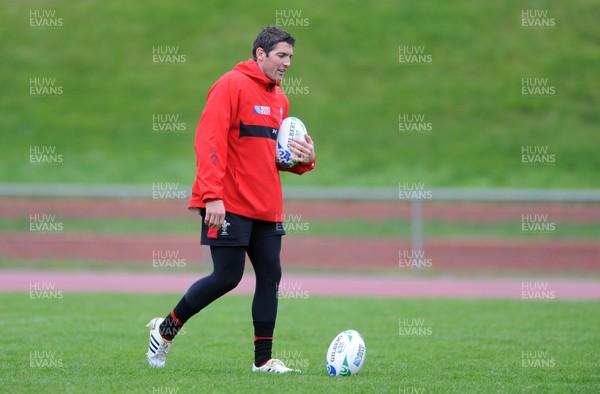 05.10.11 - Wales Rugby Training - James Hook during training. 